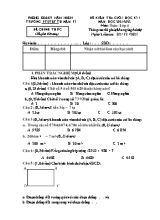 Đề kiểm tra cuối học kì I môn Toán Lớp 4 - Năm học 2021-2022